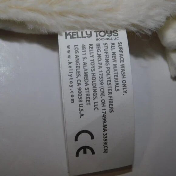 Kellytoys Cream Lamb Sheep Rattle Security blanket Polka dots Lovey nunu Baby - Picture 3 of 6